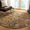 Image de SAFAVIEH Tapis Contemporain pour Salon, Salle à Manger, Chambre à Coucher - Blossum Collection, Tapis à Poil Court, Multi, 122 X 122 cm