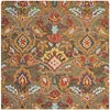 Image de SAFAVIEH Tapis Contemporain pour Salon, Salle à Manger, Chambre à Coucher - Blossum Collection, Tapis à Poil Court, Multi, 122 X 122 cm