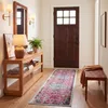Image de SAFAVIEH Tapis Boho pour Salon, Salle à Manger, Chambre à Coucher - Madison Collection, Tapis à Poil Court, Fuchsia et Sarcelle, 80 x 180 cm