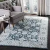 Image de Safavieh Tapis Traditionnel pour Salon, Salle à Manger, Chambre à Coucher - Isabella Collection, Tapis à Poil Court, Gris et Bleu, 122 X 183 cm