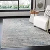 Image de Safavieh Tapis Contemporain pour Salon, Salle à Manger, Chambre à Coucher - Shivan Collection, Tapis à Poil Court, Bleu et Gris, 122 X 183 cm