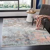Image de Safavieh Tapis Contemporain pour Salon, Salle à Manger, Chambre à Coucher - Shivan Collection, Tapis à Poil Court, Gris et Rose, 122 X 183 cm