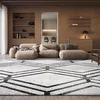 Image de SAFAVIEH Tapis géométrique pour Salon, Salle à Manger, Chambre à Coucher - Adirondack Collection, Tapis à Poil Court, Ivoire et Anthracite, 240 X 300 cm
