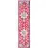 Image de Safavieh Tapis de Sol Vieilli pour Salon, Salle à Manger, Chambre à Coucher - Madison Collection, Tapis à Poil Court, Fuchsia et Bleu, 76 x 183 cm