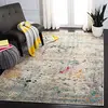 Image de Safavieh Tapis Boho pour Salon, Salle à Manger, Chambre à Coucher - Madison Collection, Tapis à Poil Court, Gris et Or, 122 X 183 cm