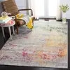 Image de SAFAVIEH Tapis Boho pour Salon, Salle à Manger, Chambre à Coucher - Madison Collection, Tapis à Poil Court, Gris et Or, 160 X 229 cm