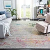 Image de Safavieh Tapis Boho pour Salon, Salle à Manger, Chambre à Coucher - Madison Collection, Tapis à Poil Court, Gris et Or, 200 x 200 cm