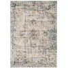 Image de SAFAVIEH Tapis de Sol Vieilli pour Salon, Salle à Manger, Chambre à Coucher - Madison Collection, Tapis à Poil Court, Gris et Or, 122 X 183 cm