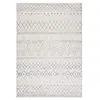 Image de Safavieh Tapis Boho pour Salon, Salle à Manger, Chambre à Coucher - Madison Collection, Tapis à Poil Court, Ivoire et Anthracite, 91 X 152 cm