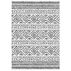 Image de Safavieh Tapis Boho pour Salon, Salle à Manger, Chambre à Coucher - Tulum Collection, Tapis à Poil Court, Ivoire et Noir, 122 X 183 cm