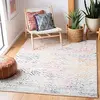 Image de Safavieh Tapis Boho pour Salon, Salle à Manger, Chambre à Coucher - Tulum Collection, Tapis à Poil Court, Ivoire et Fuchsia, 183 X 274 cm