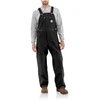 Image de Carhartt Salopette en Toile Lourde Coupe Décontractée Homme, Noir, 30W / 30L