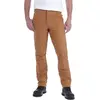 Image de Carhartt Straight Fit Stretch Duck Double Front Pantalon Utilitaire de Travail, Marron, 32W x 34L Homme