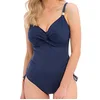 Image de Fantasie Ottawa Underwire Twist Front Swimsuit with Adjustable Leg Combinaison modèle Court, Encre, 90G Femme
