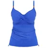 Image de Fantasie - Haut de Maillot Tankini twisté avec Armatures Beach Waves Ultramarine - 85I