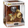Image de Funko Figurine Mando Sur Bantha Avec Enfant Dans Un Sac The Mandalorian Star Wars