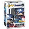 Image de Funko Pop! Marvel: Avengers End Game S4 - Captain America (with Hammer) (Glows in The Dark) (Metallic) (Special Edition) #1198 Bobble-Head Vinyl Figure
