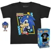 Image de Funko Pocket Pop! & Tee: Sonic - pour Les Enfants - Texture Velours - Extra Large - (XL) - Sonic The Hedgehog - T-Shirt - Vêtements avec Mini-Figurine en Vinyle à Collectionner - Idée de Cadeau