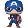 Image de FUNKO Pop! Marvel Captain America, figurine à tête oscillante à collectionner #1419