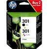 Image de HP Lot de 2 cartouches d'encre 301 N9J72AE
