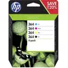 Image de HP 364 Encre dorigine pack bundle noir, cyan, magenta, jaune N9J73AE Encre