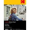 Image de KODAK Picture Paper - Papier Photo Brillant, Pack de 100 Feuilles, Format A6 (10x15cm), 230g/m², Idéal pour Impressions Jet d'Encre, Couleurs Éclatantes et Contraste Élevé, Finition Haute Qualité