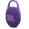 Image de JBL Clip 5, Enceinte Bluetooth ultra-portable, mousqueton intégré, son JBL Pro, basses percutantes, 12 heures d'autonomie, fonction Playtime Boost, résistante à l'eau et à la poussière IP67, en violet