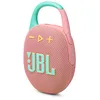 Image de JBL Clip 5, Enceinte Bluetooth ultra-portable, mousqueton intégré, son JBL Pro, basses percutantes, 12 heures d'autonomie, fonction Playtime Boost, résistante à l'eau et à la poussière IP67, en rose