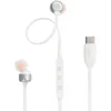 Image de JBL Tune 310 C, Écouteurs filaires Hi-Res, son Pure Bass JBL, connexion USB-C, câble plat anti-noeuds, télécommande à trois touches avec microphone, en blanc