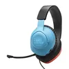 Image de JBL Quantum 100N, casque gaming circum-auriculaire filaire, micro amovible, QuantumSURROUND Signature, comfortable, compatibilité multiplateformes et Windows Sonic Spatial Sound, en rouge et bleu