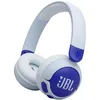 Image de JBL Junior 320 BT, Casque Supra-auriculaire sans Fil pour Enfants, avec Microphone intégré, Bluetooth, Safe Sound, Coussinets Confortables, Set d'autocollants, Design Pliable, Bleu