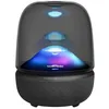 Image de Harman Kardon Aura Studio 5 Haut-Parleur Bluetooth, Technologie Constant Sound Field, Conception à 3 Voies, Connexion Multi-Enceintes Via Auracast, Jeu de lumières coloré, Halo ambiant à 360°, Noir