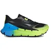 Image de Reebok Floatzig Adventure 1 Baskets pour Homme, Black Digital Lime Kinetic Blue, 45 EU