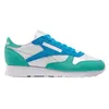 Image de Reebok Baskets Classiques en Cuir pour Femme, Blanc déchaîné Vert Gris 1, 40 EU