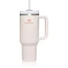 Image de Stanley Quencher H2.O FlowState  Tumbler gobelet en acier inoxydable avec paille grand format Rose Quartz 1 pcs