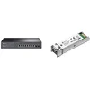 Image de TP-Link Omada TL-SG2210MP Switch PoE administable 10 Ports Gigabit avec 8 Ports PoE+ & TL-SM311LM Module Fibre Mini GBiC SFP Multimode LC,Gris