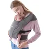 Image de Ergobaby Embrace Porte Bebe Nouveau-ne Physiologique et Ergonomique Extremement Doux, Heather Grey BCEMAGRY