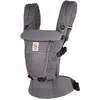 Image de Ergobaby Porte-Bébé Adapt pour nouveau-nés, dès la naissance, porte-bébé ergonomique 3 positions en Mesh SoftFlex  pour portage ventral et dorsal, Graphite Grey