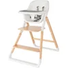 Image de Ergobaby Chaise Haute Evolve, Chaise haute ergonomique pour bébés Évolutive à partir de 6 mois, Chaise haute pour bébés avec harnais à 5 points, pour enfants avec assise réglable, Natural Wood