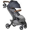Image de Poussette Ergobaby Metro+ Deluxe avec fonction d'inclinaison, poussette pour bébé de la naissance jusqu'à 22 kg, pliable et compatible avec siège auto, gris Londres