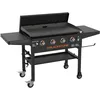 Image de Plancha avec couvercle 4 brûleurs Griddle