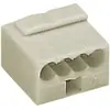 Image de Borne de raccordement WAGO 243-304 flexible: 0.6- rigide: -0.8 mm² Nombre de pôles: 4 gris clair 1 pc(s)