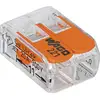 Image de Borne de raccordement WAGO 221-412-1 flexible: 0.14-4 mm² rigide: 0.2-4 mm² Nombre de pôles: 2 transparent, orange 1 pc(s)