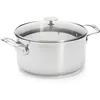 Image de De Buyer - Faitout en inox MILADY avec son couvercle en verre - 24 cm