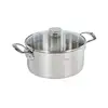 Image de Faitout inox Milady avec couvercle en verre 24 cm 5,4 L De Buyer