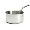 Image de De Buyer - Casserole en inox 5 couches AFFINITY - 20 cm - Fabriquée en France, Sans PFAS, Montée Rapide en Température, Inox 18/10, Tous Feux + Four, Finition Poli Brillant