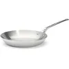 Image de DE BUYER - Poêle à frire ronde en inox 5 couches AFFINITY - 32 cm | Fabriquée en France, Montée Rapide en Température, Inox 18/10, Tous Feux + Four, Finition Poli Brillant