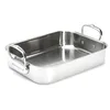 Image de De Buyer - Plat à rôtir en inox multichouches AFFINITY - 35 x 25 x 8 cm - Fabriqué en France, Sans PFAS, Montée Rapide en Température, Inox 18/10, Tous Feux + Four, Finition Poli Brillant