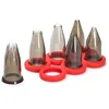 Image de De Buyer - Coffret CLASSIC : 6 douilles en tritan avec support - 16,5 x 8,5 x 7 cm -, Noir