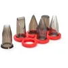 Image de De Buyer - Coffret CRÉATIF : 6 douilles en tritan avec support - 16,5 x 8,5 x 7 cm -, Noir